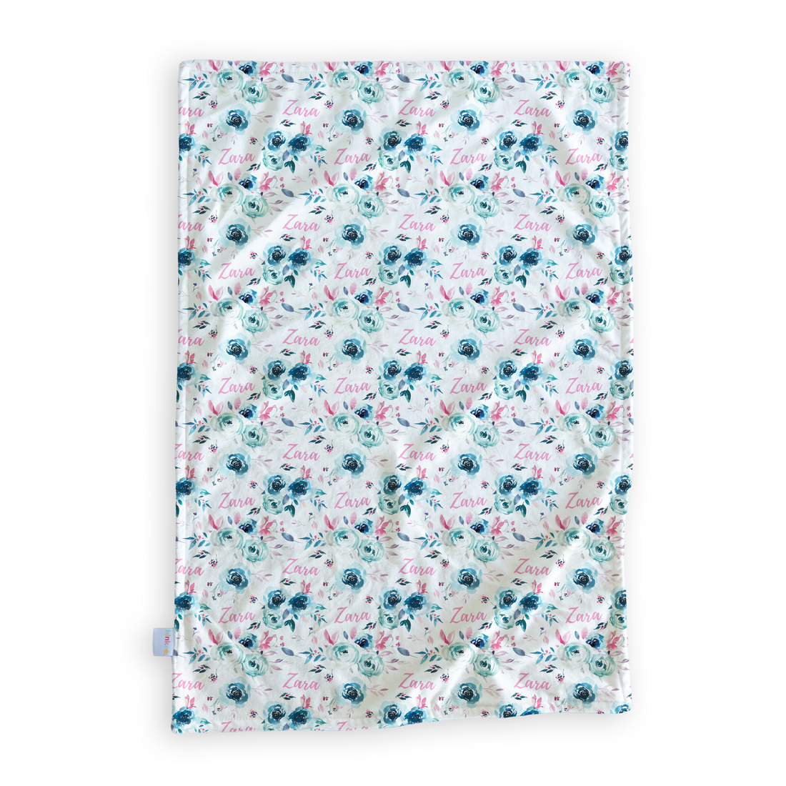 Winter Blooms - Personalised Minky Blanket