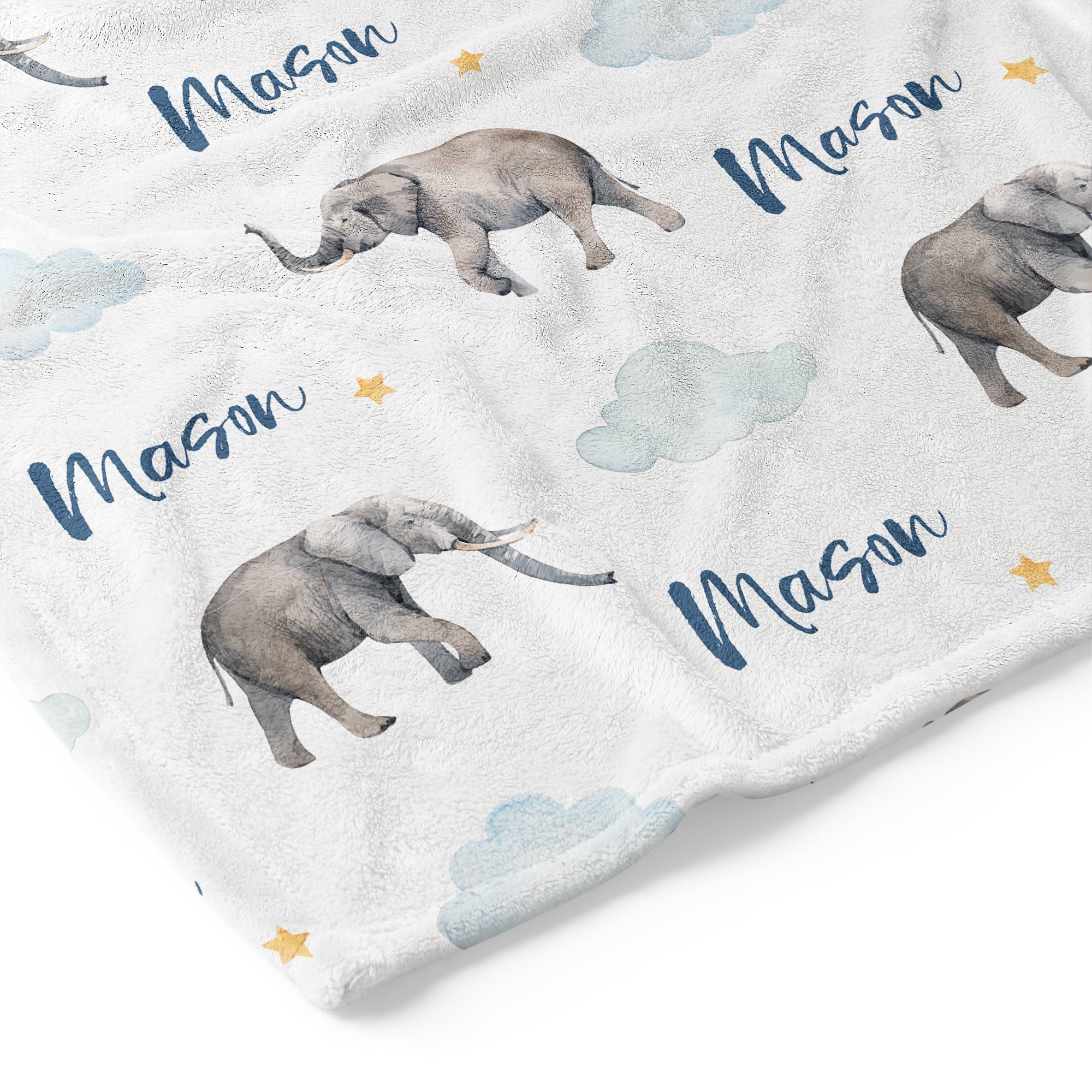 Elephant Dreamer - Personalised Keepsake Blanket