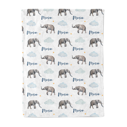 Elephant Dreamer - Personalised Keepsake Blanket
