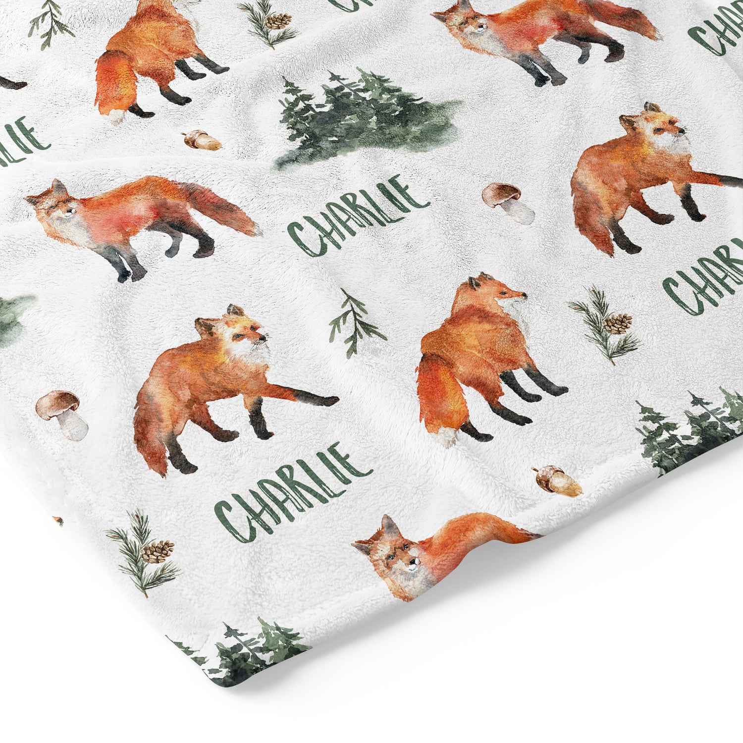 Forest Fox - Personalised Keepsake Blanket