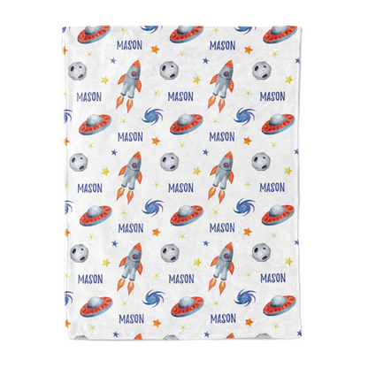 Outer Space - Personalised Keepsake Blanket