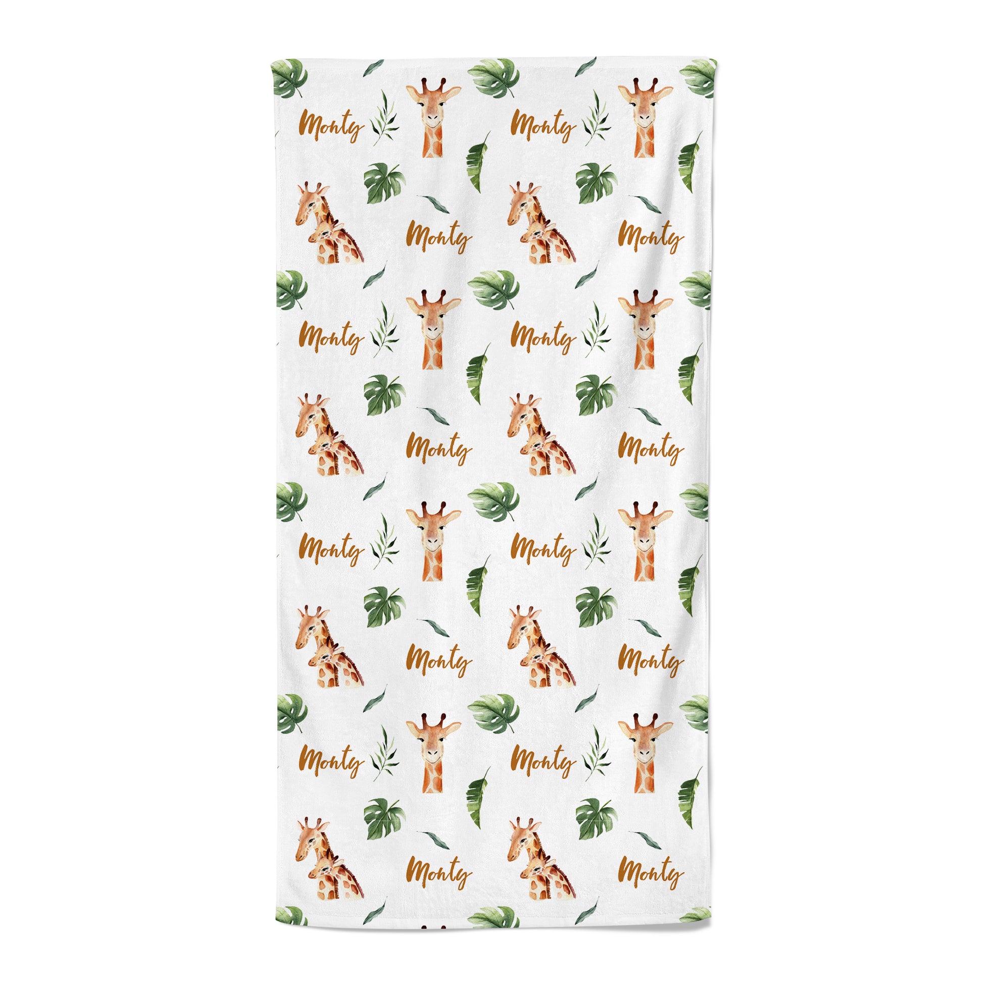 Giraffes - Personalised Towel