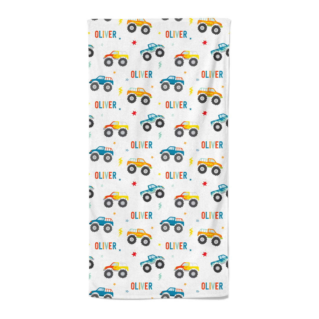 Monster Trucks - Personalised Towel