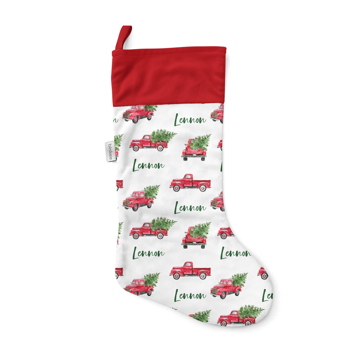 Red Truck - Personalised Christmas Stocking