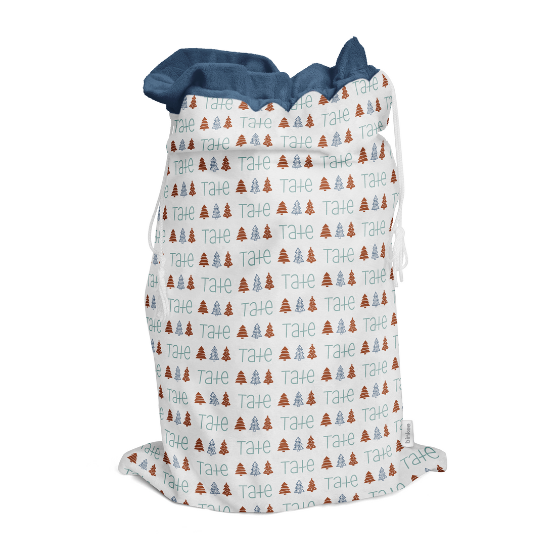Christmas Tree Name (Earthy) - Personalised Santa Sack