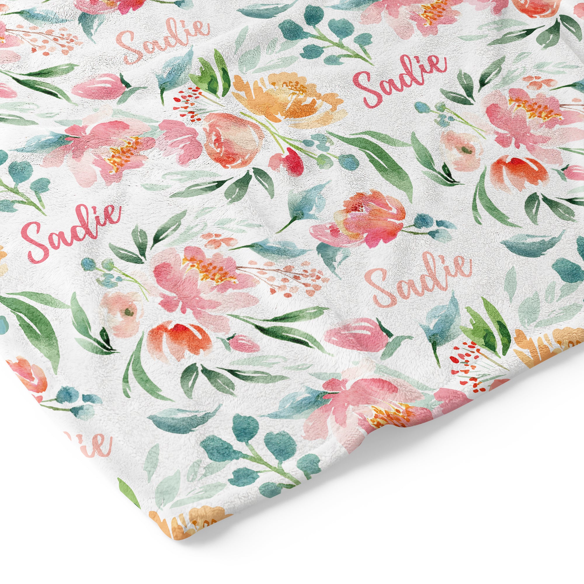 Summer Blooms - Personalised Keepsake Blanket