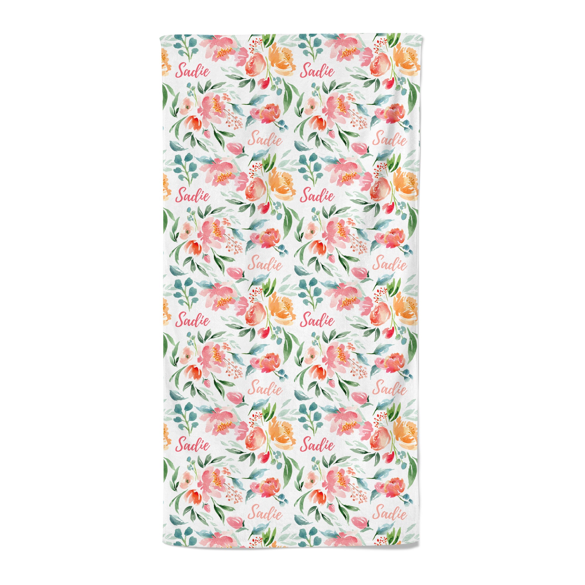 Summer Blooms - Personalised Towel