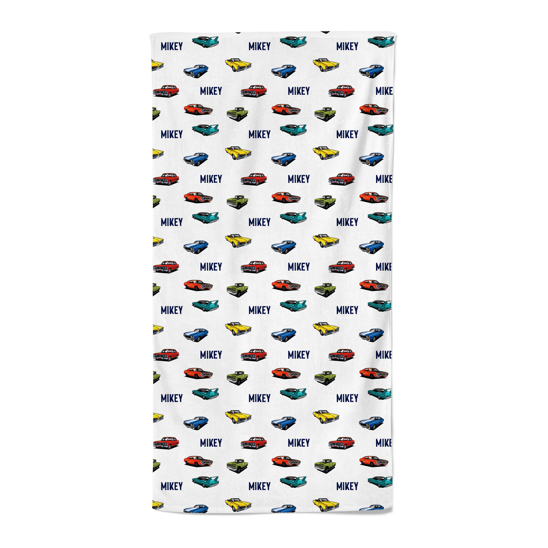 Retro Cars - Personalised Towel