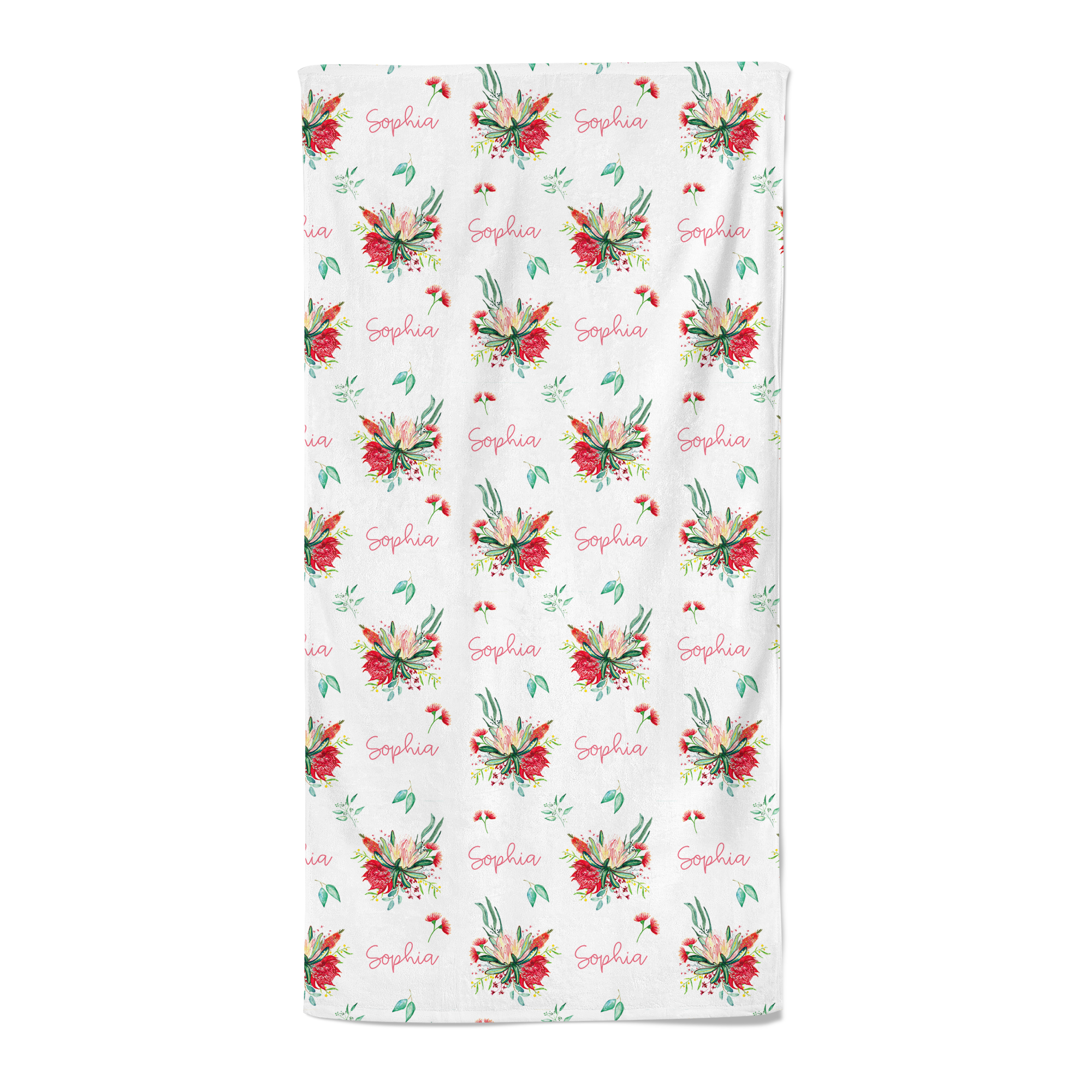 Australian Bloom -Personalised Towel