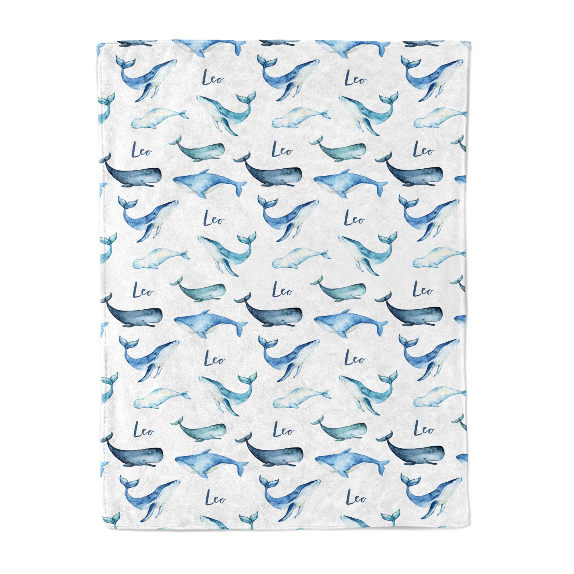 Whales - Personalised Keepsake Blanket